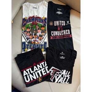 Women's Atlanta Sports Fan Pack of 4 T Shirts Medium